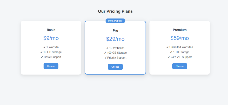 Pricing Plan